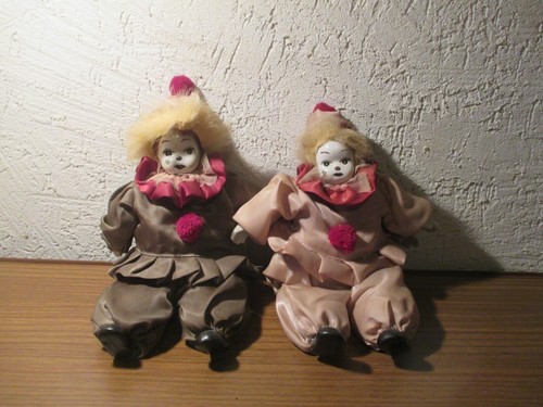 Porzellan puppe clown - porzellan,
