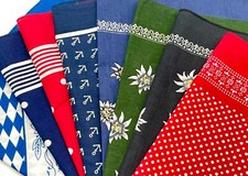 Bandana Nickituch Kopftuch 100% Baumwolle Mundschutz Biker Halstuch ca.54x54 cm