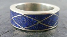 Ring massiv gearbeitet Mosaik