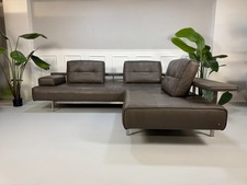 Rolf Benz Dono Designer Sofa Ledersofa Leder Braun Couch Ecksofa Garnitur