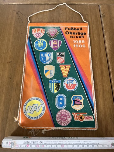 Ddr fußball oberliga - fußball, wimpel
