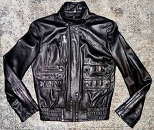 DOLCE&GABBANA Lederjacke Damen Vintage Gr. 36-38 TOP!