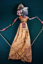 Indonesische Stabpuppe Wayank Golek, 60cm