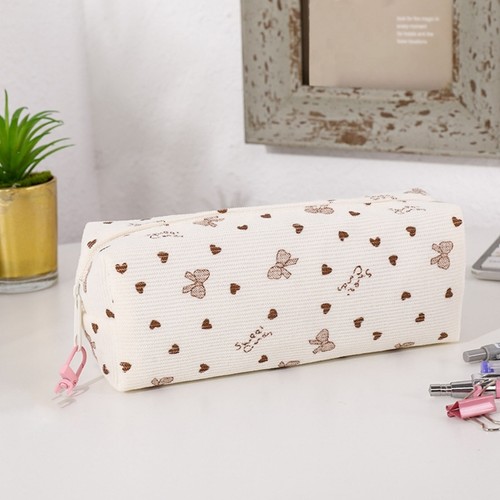 Bowknot print corduroy pencil - bowknot,