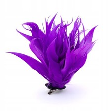 Lila Gänsefedern Brosche