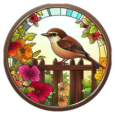 XXL 30X30 car sticker bird