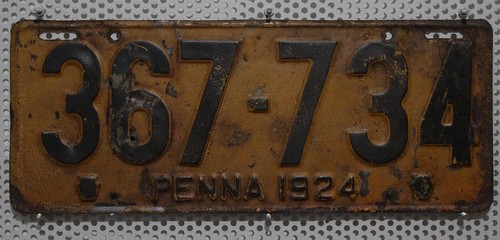 1924 oldtimer nummernschild - 1924,