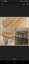 Couchtisch Beistelltisch Coffee Table Eiche massiv Rund Beistelltisch handmade