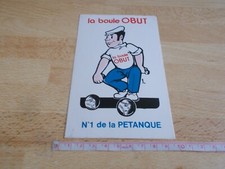 Aufkleber LA BOULE OBUT - N°1 DE LA PÉTANQUE