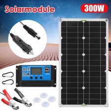 12V 300W Solarpanel Ladegerät für KFZ Autobatterie tragbares Solarmodul Aufladen