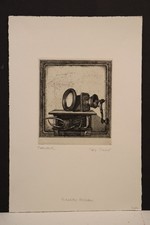 Rolf Escher (*1936 Hagen) - Bedrohtes Stillleben - Radierung - 6/168