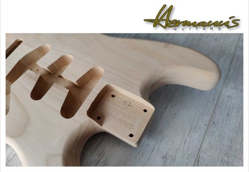 Alder piece guitar body sss - 3,