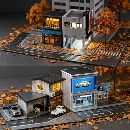 Diorama garage modell - diorama,