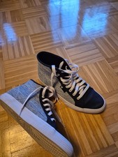 Sneaker high Gr. 41 blau/weiß