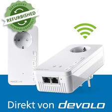 devolo Magic 2 WiFi next Powerline 2400 Mbps Mesh WLAN Verstärker 2x Adapter