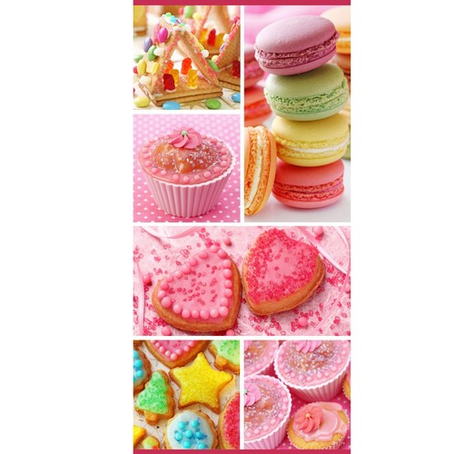 Textilposter cupcake banner - textilposter,