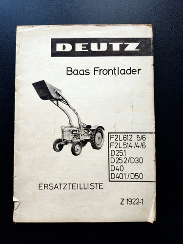 Deutz baas frontlader f2l 612 - deutz,