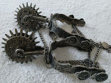 Kelly's Paraguay Gaucho Cowboy Argentina 23-Spike Rowel Spurs Vintage Sammler.