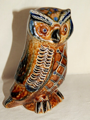 Eule keramik figur giefer - eule,