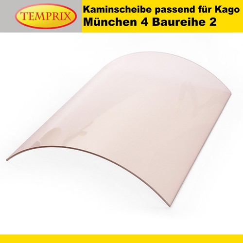 Kaminglas gebogen für kago - gebogen,