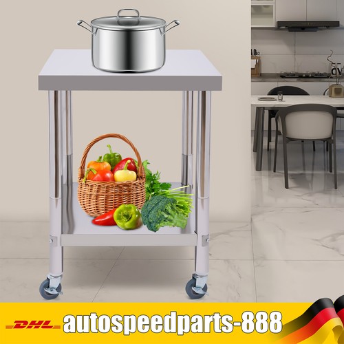 60x60cm edelstahltisch mit - 60x60cm,