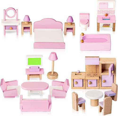 Puppenhaus möbel set - set, holz