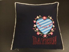 Oktoberfest Kissenbezug  37x37cm,  echte Stickerei