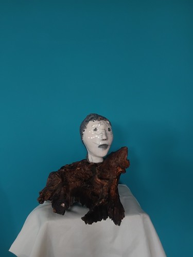 Raku keramik statue - keramik,