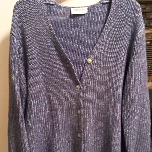 Olsen damen strickjacke blau - l,