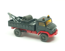 Wiking Unimog S Werkstattwagen Schwarz rot Saure 486/4B H0 1:87 LKW Abschlepper