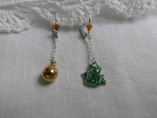 Ohrringe,Ohrhänger Sterlingsilber,Froschkönig , Neu