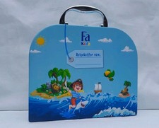 Kinder Koffer Papp  Spiele Pirat  Piraten Fa Blau Bunt Seeräuber 20,5 X 18  Neu