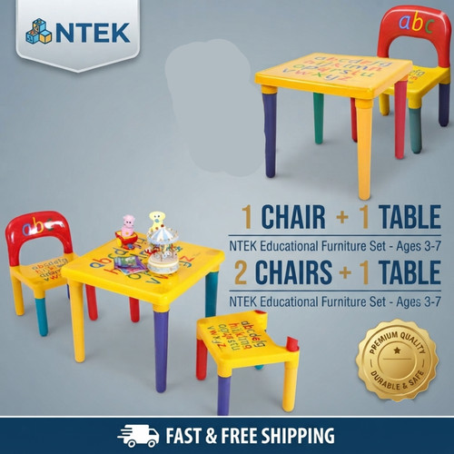 Abc kids tisch und stuhl - und, set