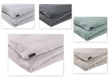 Musselin Bettwäsche 135x200  2tlg 4tlg Pure Hug Bettbezug Bett Garnitur