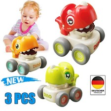 Kinderspielzeug Spielzeugauto  Dinosaurier Baby Auto Spielzeug ab 1 Jahr Jungen