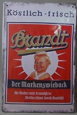 Blechschild "Brandt