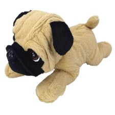 liegender Mops 29cm Plüsch Plüschfigur Kuscheltier Puppe