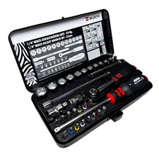 WÜRTH 33-tlg. Zebra Knarrenkasten 1/4 Zoll Multi Steckschlüssel Sortiment NEU!!