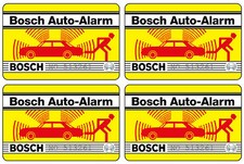 4x Bosch Auto Alarm Aufkleber – Alarmanlage Diebstahlschutz Scheibenaufkleber 