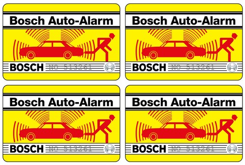 Bosch auto alarm aufkleber - auto,