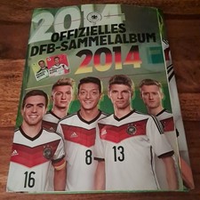 REWE DFB Sammelalbum Fußball WM 2014 Album mit allen 34 Sammelkarten!