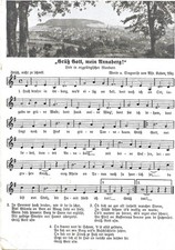 Alfred Kaden,Liedkarte,Liederkarte,Annaberg,Erzgebirge,Sachsen