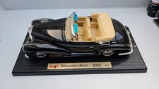 Modellauto Mercedes Benz 300 S Cabrio schwarz Maisto 1:18