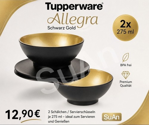 Tupperware allegra schwarz - allegra,