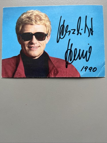 Original autogrammkarte heino - original,