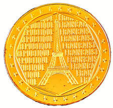 Frankreich Medaille Eiffelturm