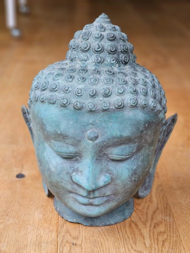 Buddha kopf bronze metall bali - buddha, bronze/metall