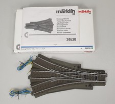 MÄRKLIN  Dreiweg-Weiche - 2 Antriebe - 24630 - Originalverpackung + Manual -