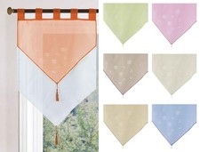 Scheibengardine »GERA« Zweilagig Voile Schlaufen Scheibenhänger Panneaux