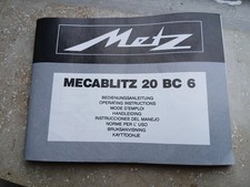 Bedienungsanleitung Manual Metz Mecablitz 20 BC 6 (12120506)
